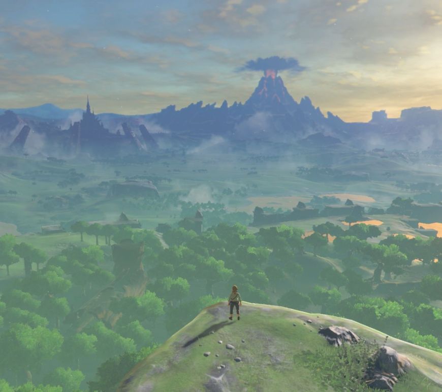 panorama dans le jeu The legend of Zelda Breath of the Wild